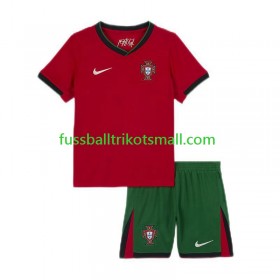 Fußballtrikots Portugal Kinder EURO 2024 Kurzarm Heimtrikotsatz kaufen